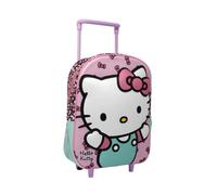 il megastore dei giocattoli e Giochiamo Mochila trolley 3D para guardería con ruedas y asa extensible, ligera y compacta, para guardería, Hello Kitty, Standard, Dibujos Animados