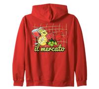 Il Mercato Mercado de Verano Italiano Sardinas Conservas de Sudadera con Capucha