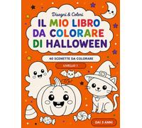 Il mio libro da colorare di Halloween: Livello 1 (Disegni&Colori)