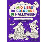 Il mio libro da colorare di Halloween: Livello 2 (Disegni&Colori)