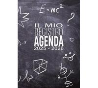Il mio Registro Agenda 2025 - 2026: 184 pagine, interni in bianco e nero