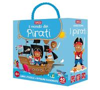 Il mondo dei pirati. Q-box. Ediz. a colori. Con 10 figure sagomate. Con puzzle (Sassi junior)