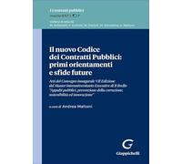 Il nuovo Codice dei Contratti Pubblici: primi orientamenti e sfide future. Atti di Convegno inaugurale VII Edizione del Master interuniversitario ... masterAnt.COP. Sezione Opere scientifiche)