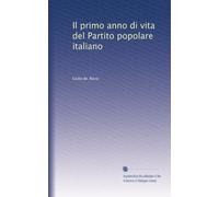 Il primo anno di vita del Partito popolare italiano
