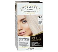 IL Salone Milano Plex Rebuilder Color de color de cabello permanente - 12.11 Kit de tinte para el cabello platino platino plateado para un brillo y g