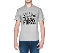Il Signore È La MIA Forza Grey Men's T-Shirt tee