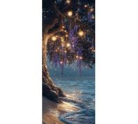 Il Sogno Dipingere con i Numeri Adulti, Misura XXL 35x105cm,Albero 1 Paint by Numbers Kit Principianti Con 3 Penne, Kit Fai Da Te, Hobby Creativi Adulti Regalo Decorazioni, (Senza Cornice) P0M-218