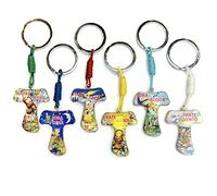 IL SOLE Llavero Tau de madera de olivo con imagen impresa cárico de las criaturas San Francisco Asís surtidos (Llaveros surtidos, 12 unidades)