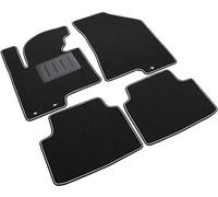 Il Tappeto Auto SPRINT01600 - Alfombrilla para Coche, Negra, Antideslizante, Borde Bicolor, tacón de Goma Reforzado, IX35 2010> para/Sportage III 2010>2016.