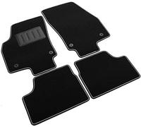 Il Tappeto Auto SPRINT03404 Alfombrilla para Coche, Negra, Antideslizante, Borde Bicolor, Tacón de Goma Reforzado