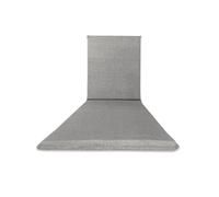 Il Tuo Artigiano Design CojÕn para Tumbona, Color Liso, loneta, 190 x 60 x 4,5 cm (Gris Claro)