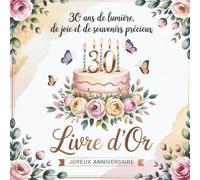 Il y a 30 ans naissait une légende, Livre d'or pour anniversaire: Cadeau Anniversaire Homme & Femme | Livre d’Or à Compléter | Souvenirs, Messages et ... à Garder Précieusement | Couverture Élégante