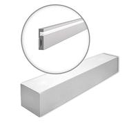 IL11 WALLSTYL Perfiles para iluminación - 13 piezas (26 m) - 80 x 20 x 2000 mm - NOËL & MARQUET - una marca de NMC - Poliestireno de alta densidad