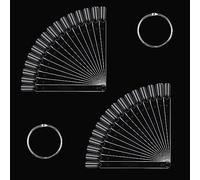 ILantule Expositor de Uñas para Pintar,100pcs Uñas Plastico para Muestras,Uñas Falsa Muestras Mostrador Display,Exhibidor de Uñas Postizas Para Nail Design