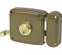 Ilargi - Cerradura 1125a 10cm he izda b/red de sobreponer c/cilindro. palanca con llave por ambos lados 1125a-he10i