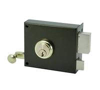 Ilargi - Cerradura 125a 10cm.he.dch.bp de sobreponer c/cilindro. palanca y llave por ambos lados. picaporte con llave 125a-he10dp