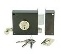 Ilargi - Cerradura 125a 8cm.he.izq.bp de sobreponer c/cilindro. palanca y llave por ambos lados. picaporte con llave 125a-he08ip