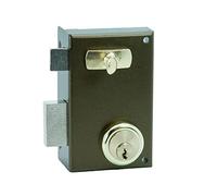 Ilargi - Cerradura 56a 70mm he dch bp de sobreponer c/cilindro. palanca con llave por ambos lados y tirador interior 56a-he70dp