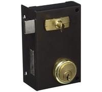 Ilargi - Cerradura 56a 70mm he izq bp de sobreponer c/cilindro. palanca con llave por ambos lados y tirador interior 56a-he70ip