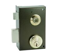 Ilargi - Cerradura 56b 60mm he izq.bp sobreponer c/cilindro. palanca. picaporte con llave y tirador interior 56b-he60ip