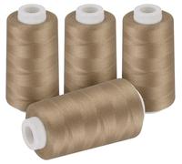 ilauke 4 conos grandes Kone de hilo overlock, hilo de coser, 40/2 cada 3000 yardas (2743 metros) 100% hilo de poliéster, hilo de coser para máquinas overlock, costura a mano, trabajos de costura