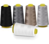 ilauke - Carretes de hilo de coser de poliéster para máquina de coser (13715 metros, 13715 metros, perfecto para bordado/acolchado/a mano y máquina
