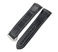 ILAZI Correa de reloj de goma de nailon de 19 mm, 20 mm, 21 mm, 22 mm para Omega Seamaster 300 AT150 Speedmaster 8900 PlanetOcean, 22mm