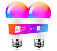 iLC Bombilla Inteligente Alexa LED 12W, Compatible con Alexa (se necesitan dispositivos Echo), E27 2700K-6000K CCT + RGB Colores (Paquete 2)