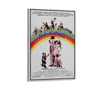 Ilcargoa Póster de película Under The Rainbow en lienzo, pintura artística para oficina, hogar, decoración de pared, regalos, 60 x 90 cm
