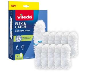 ILEDA Flex & Catch RECAMBIOS 5 Unidades RECAMBIOS Flex & Catch Herramienta de Limpieza de Polvo de Repuesto Flex & Catch, Recambio de Microfibra Suave, Limpieza 360° (10)