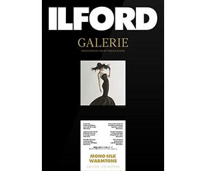 Ilford Galerie Mono Silk Warmtone - Papel fotográfico, Formato A4, 25 Hojas, Color Negro