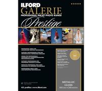 Ilford Galerie Prestige Metallic Gloss - Pack 50 Hojas de Papel A3+, Color Blanco