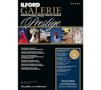 Ilford Papel de impresora Trapo de algodón texturado GALERIE Prestige A3+ 25 hojas