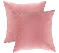 ILiemao Funda De Cojín Navidad 40x40 Redondo 50x50 75x50 45x45 30x50 Fundas Almohadas Juego 2 50x70 con Cremallera 60x60 55x55 Cushion Covers 40x60 Algodon para Cama Sofá(Rosa,40x50 CM 16x20 in)