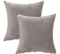 ILiemao Fundas Almohadas Juego De 2 Almohada 50x70 con Cremallera Navidad Funda Cojín 60x60 Rectangular 55x55 Cushion Covers 40x60 Algodon Poliéster para Cama Sofá(Gris,50x70 CM 20x28 in)