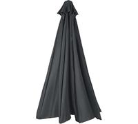 ILiemao Toldo de Repuesto para Sombrilla Patio 6/8 Varillas 3.5/2.5/3.0/4m Cubierta Tela Paraguas Exteriores Recambio Grueso y Fuerte jardín Piscina Terrazas(Gris Oscuro,6 Ribs 2.7m)