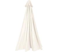 ILiemao Toldo de Repuesto para Sombrilla Patio 6/8 Varillas 3.5/2.5/3.0/4m Cubierta Tela Paraguas Exteriores Recambio Grueso y Fuerte jardín Piscina Terrazas(Beige Blanco,8 Ribs 4.0m)