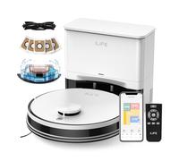 ILIFE A30 Pro Aspiradora y Trapeador, Estación de Autovaciado para 60 Días, Succión 5000Pa, Navegación LiDAR, WiFi 2.4G/App
