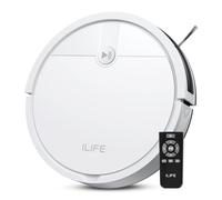 ILIFE Robot aspirador V2, succión sin enredos, 120 minutos de tiempo de funcionamiento, aspiradora robótica delgada, autocarga, ideal para pelo de mascotas y suelos duros