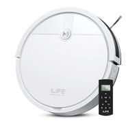 ILIFE V2 Robot Aspirador, aspiración sin enredos, autonomía de 120 Minutos, Aspirador Robot Delgado con Carga automática, Ideal para Pelo de Mascotas y Suelos Duros