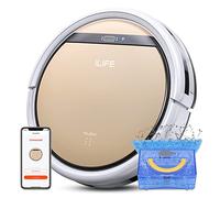 ILIFE V5s Plus Robot Vacuum and Mop Combo, Works with 2.4G Wi-Fi/App/Alexa, Automatic Self-Charging Robotic Vacuum Cleaner, Slim and Quiet, Cleans Hard Floors Carpets and Pet Hair (V5s Pro Upgrade)