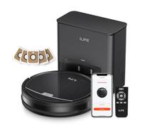 iLife V9 Pro Robot Aspirador y fregona, Aspirador Robot de Vaciado automático, succión Fuerte 3000 Pa, navegación giroscópica, aplicación/Alexa/Control Remoto, Funciona con Wi-FI 2.4G,