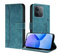 ILING Flip Funda para Xiaomi Redmi 15C 5G/4G/POCO C85, Carcasa Magnética de Cuero PU Antigolpes con Tarjetero, Función de Soporte y Protección Completa Cámara Cubierta, Verde