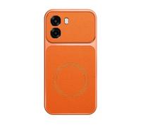 ILING Funda Magnética para OPPO A6X 5G/4G/OPPO A6 5G/4G/OPPO A6K, Compatible con Carga Inalámbrica, Carcasa Elegante y Delgada, Cubierta Protectora Antigolpes con Acabado Antihuellas, Naranja