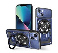 ILING Funda Magnética para Vivo X300 5G, Carcasa Móvil de Protección de Grado Militar a Prueba de caídas con Soporte Anillo, Textura Mate Cubierta, Azul