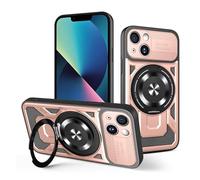 ILING Funda Magnética para Vivo X300 Pro 5G, Carcasa Móvil de Protección de Grado Militar a Prueba de caídas con Soporte Anillo, Textura Mate Cubierta, Dorado