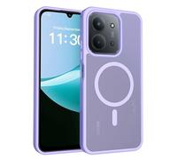 ILING Funda Magnética para Xiaomi Redmi 15C 5G/4G/POCO C85, Ultrafina Carcasa Resistente A Golpes, Agradable Buen Toque Cubierta Protectora Antihuellas Translúcida, Púrpura