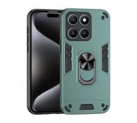 ILING Funda para Honor X6b / Honor X6a, Ultradelgado Mate Armor Carcasa con 360 Anillo Soporte Dura PC y Silicona TPU Bumper Antigolpes Cubierta Case (Verde)