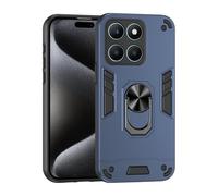 ILING Funda para Honor X6b / Honor X6a, Ultradelgado Mate Armor Carcasa con 360 Anillo Soporte Dura PC y Silicona TPU Bumper Antigolpes Cubierta Case (Azul)