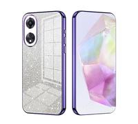 ILING Funda para OPPO A18 4G / OPPO A38 4G, Ultradelgado Elegante Degradado de Color Tarjeta Brillante Diseño Mujer Carcasa, Suave Silicona TPU Bumper Antigolpes Cubierta (Púrpura)